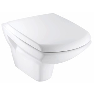 Design Line Stenski WC-komplet Carina Clean on brez roba 2-delni