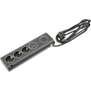 Oblikovalski namizni električni razdelilnik 3 vtičnice