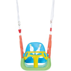 Happy People Otroška gugalnica 3-v-1 nastavljiva po višini večbarvna