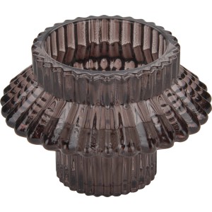 Svečnik Midnight Mystery Ø 9 cm x 9 cm Siv