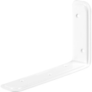 Podporni kotnik belo prašno lakiran 100 mm x 160 mm x 40 mm