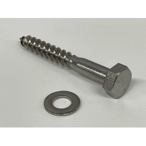 Vijak s šestkotno glavo nerjavno jeklo 10 x 80 mm