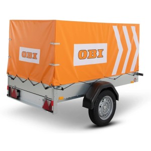 Prikolica Stema AN 750-13 z visoko ponjavo OBI 80 cm