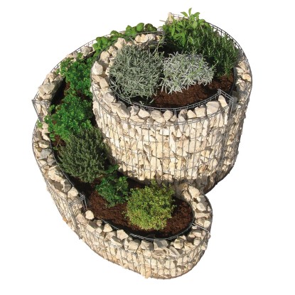 Bellissa Spirala za zelišča Gabione Mala 60 cm x 110 cm x 90 cm