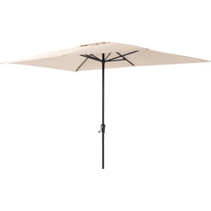 Vrtni senčnik Honolulu 200 cm x 300 cm Bež z vrtljivo ročico