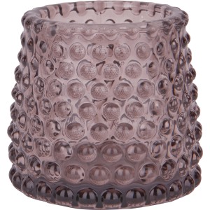 Stojalo za čajne svečke Midnight Mystery Temno sivo steklo 7 cm x Ø 7 cm