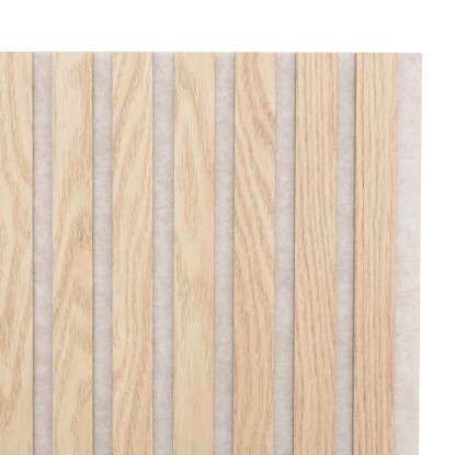 Akustični panel MDF hrast/bež recikliran filc 249 x 3 x 68 cm