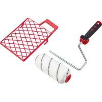 Set valjčkov za barvanje 5-delni rdeč