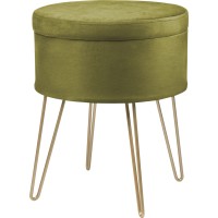 Tabure Safari Lodge MDF 45 cm x Ø 36 cm Zelen