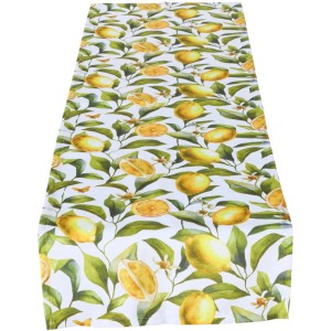 Boltze Namizni tekač limona 140 cm x 40 cm zeleno-rumen