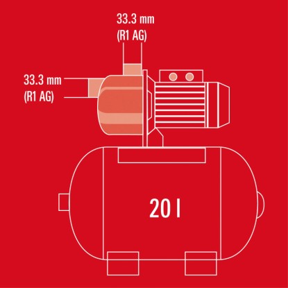 Einhell Komplet za hišni vodovod GC-WW 6538 komplet