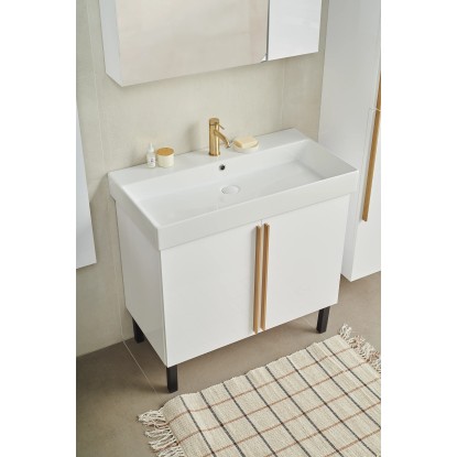 Aquaart Umivalnik Olivia nadpultni 70 cm x 45,5 cm x 10 cm bela