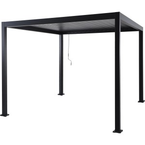 Pergola Carinda aluminij antracit 239 cm x 296 cm x 296 cm