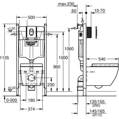 Grohe WC-komplet 5v1 Solido Compact