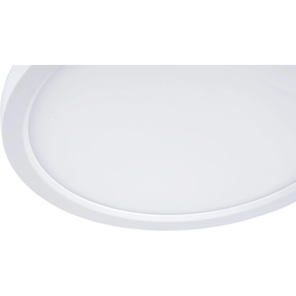 Just Light. LED-panel ultra raven Ø 40 cm bela