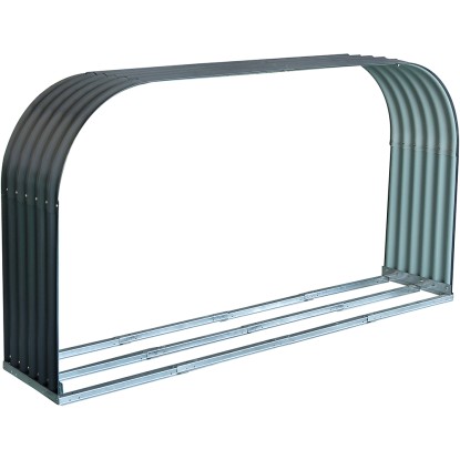 Floraworld Nadstrešek za polena antracitni