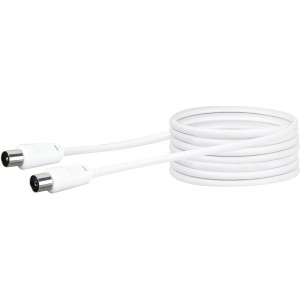 Schwaiger Antenski priključni kabel Bele barve 10 m