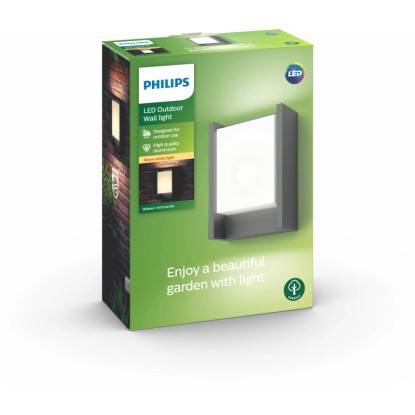 Philips Zunanja stenska LED-svetilka Arbour antracitna