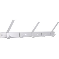 Siro Letvica s kljukicami 1674 Kovinska Aluminij mat Dolžina 550 mm 5 kavljev