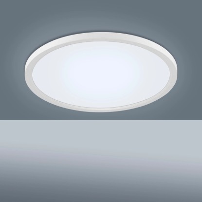 Just Light. LED-panel ultra raven Ø 40 cm bela