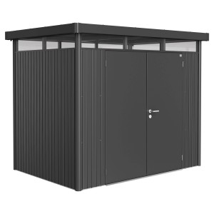 Biohort Kovinska lopa za orodje HighLine H2 temno siva 275 x 195 cm dvojna vrata