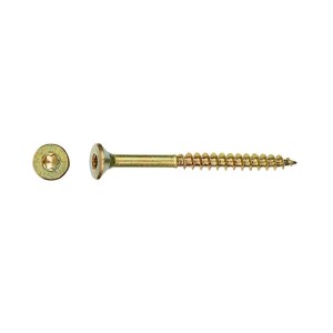 LUX-TOOLS Vijak z ugrezno glavo TX delni navoj, rumeno pocinkan 1 kg, 4 x 35 mm