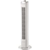 Stolpni ventilator s časovnikom 80 cm x &Oslash; 22 cm bel