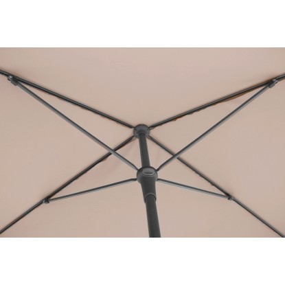 Balkonski senčnik Hernando 210 cm x 140 cm Bež s potisno funkcijo Push-Up