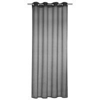 Zavesa s kovinskimi očesci Struktur Siva 245 cm x 140 cm
