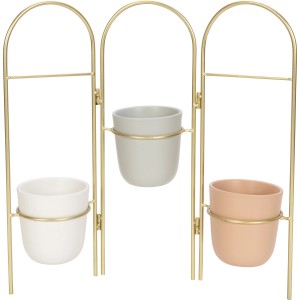 Zložljivo stojalo za rastline Modern Antique 41 cm x 43 cm x 11 cm zlato