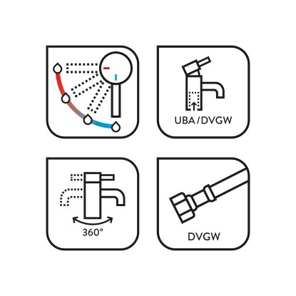 baliv Kuhinjska armatura KI-1831 črna