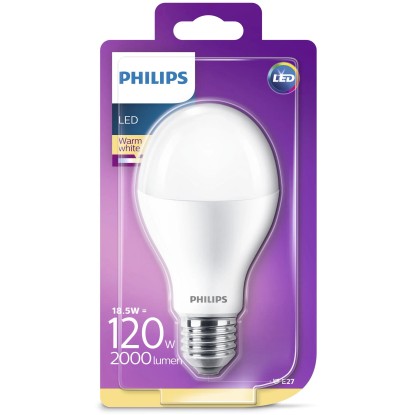 Philips LED-sijalka v obliki žarnice E27/18,5 W (2.000 lm) Topla bela svetloba