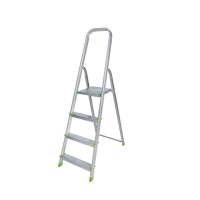 Aluminijasta lestev s 4 stopnicami enostranska