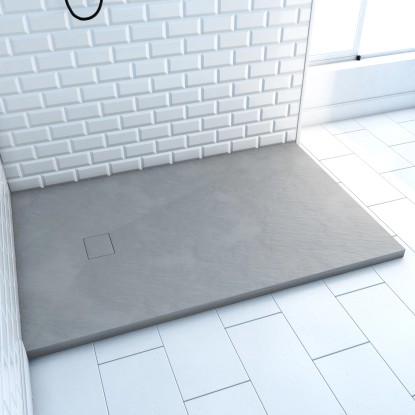Aurlane Tuš kad Stone 140 x 90 Siva