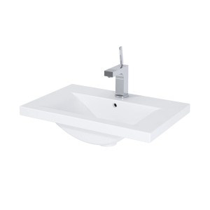 Roca Umivalnik Cheese 60 cm kvadraten bel sijaj