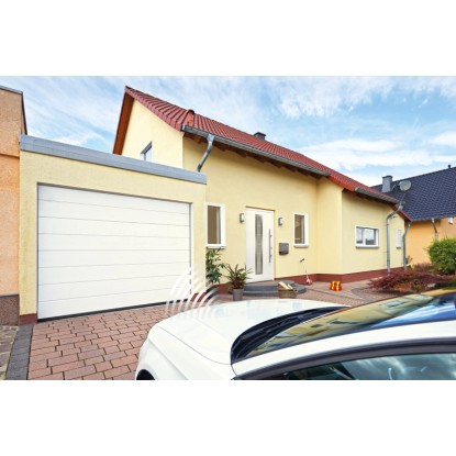 Garažna vrata IsoMatic 250 cm x 212,5 cm bela s pogonom