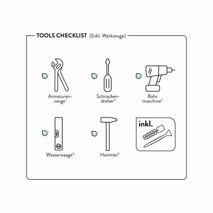 baliv Garnitura za zgornjo prho KBS-23.90 Kovina