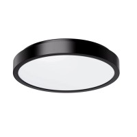 Rábalux Stropna svetilka Samira okrogla črna LED 18 W IP44