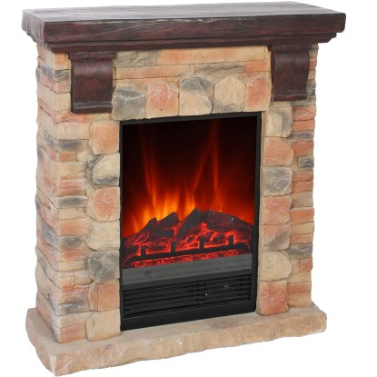 EL Fuego Električni kamin Kitzbühel Kamen z grelnikom 1,8 kW