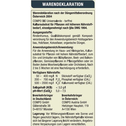 Compo Bio Univerzalna zemlja 40 l