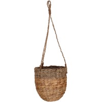 Viseče svetilo iz vodne hijacinte morske trave Ø 16 cm x 15 cm naravne barve