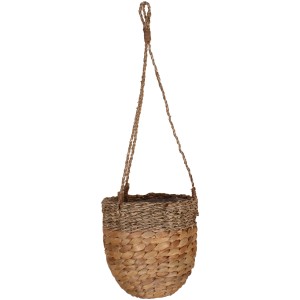 Viseče svetilo iz vodne hijacinte morske trave Ø 16 cm x 15 cm naravne barve