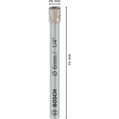 Bosch Diamantni sveder za keramiko 6 mm x 66 mm