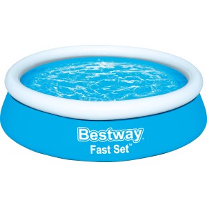 Bestway Fast Set Nadzemni bazen brez črpalke moder okrogel Ø 183 cm x 51 cm