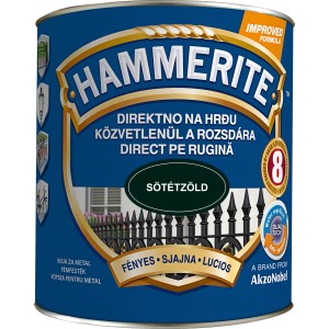 Hammerite Sijajni lak za kovino Smooth temno zelena 2,5 l
