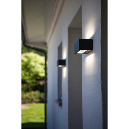 Lutec LED zunanja stenska svetilka Gemini antracitna