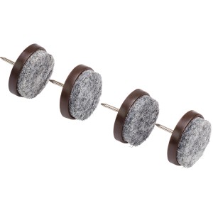 Klobučevinasti drsniki z zatičem Ø 28 mm 16 kosov Črne