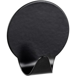 Wenko Okrogli kavelj iz legiranega jekla samolepilen 2-delni komplet črn