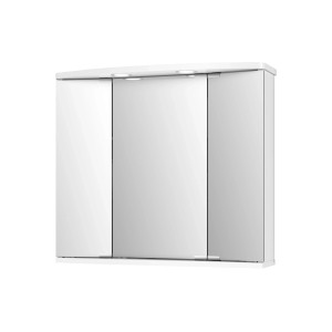 Jokey Omarica z ogledalom Funa LED 68 cm x 60 cm x 22 cm bela