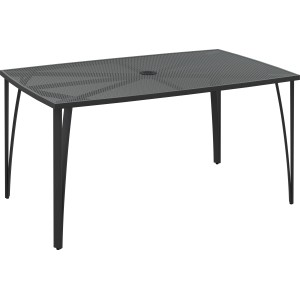 Vrtna miza 72 cm x 150 cm x 90 cm z jekleno mrežo